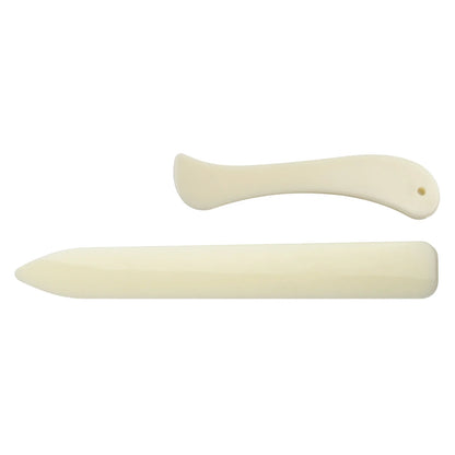 2PCS Leather Working Tool Bone Folder For Leather Craft Scoring Folding Creasing Edges Paper Plastic Handmade Sewing Tools Pa