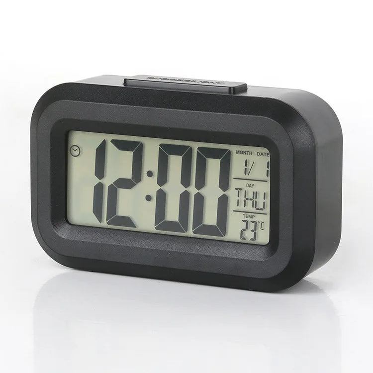 Alarm Clock Digital Clock LED Electronic With Backlight Snooze Calendar For Home Office Desktop Table Screen Display Watch - 