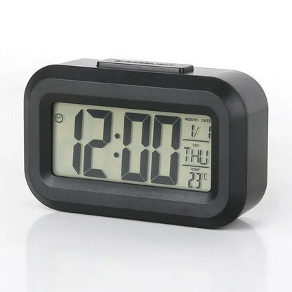 Alarm Clock Digital Clock LED Electronic With Backlight Snooze Calendar For Home Office Desktop Table Screen Display Watch - 