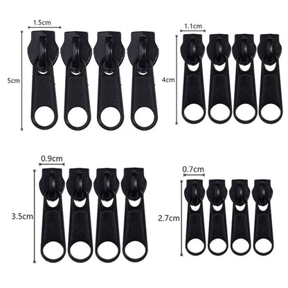 Zipper Head Zipper Repair Kit Easy Fix Zipper Slider Head Puller Closure Universal Replacement Broken Wearable 3# 5# 8# 10# -
