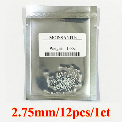 [ Full Size 0.7mm-20mm ] 1CT Small Size Loose Moissanites Stones D Color VVS1 Gemstone Lab Grown Moissanite Diamonds - 2.75mm