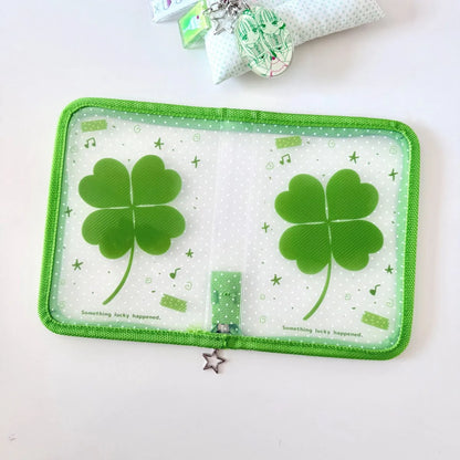 Cute A6 Stationery Storage Folder File PP Twill Zipper Pouch Document Bag Zip File Folder School Office Supplies - 02