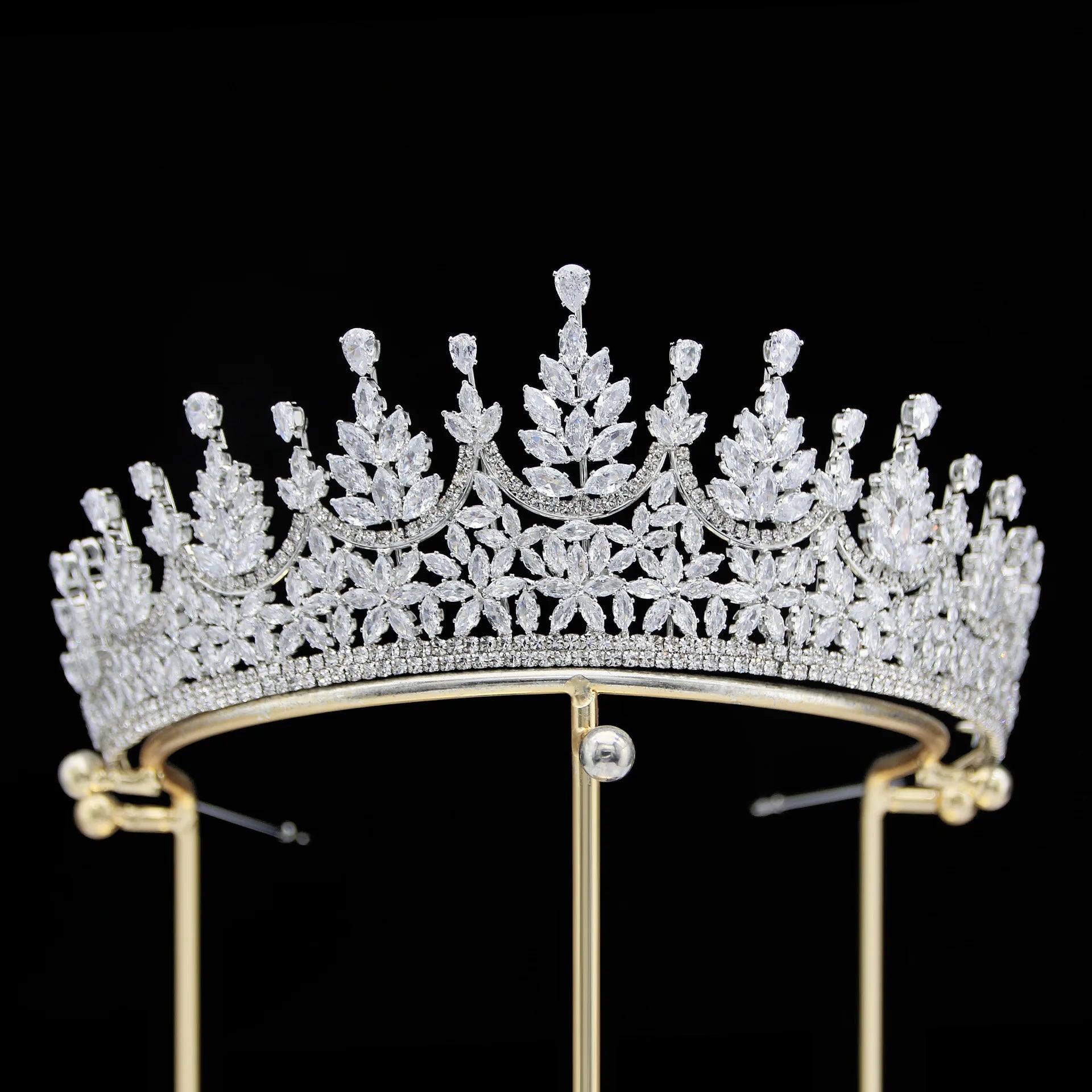 Luxury Bride Crowns For Wedding Headdress Cubic Zirconia CZ Princess Women Crown Tiaras Bridal Headband Prom Jewelry Headpiec
