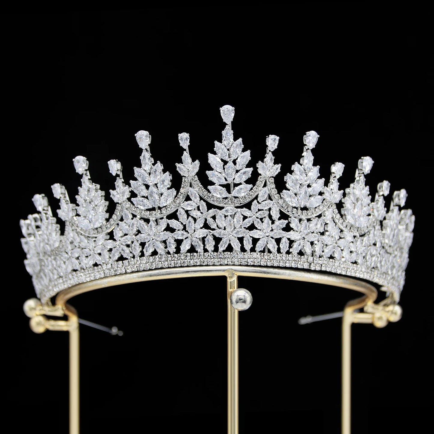 Luxury Bride Crowns For Wedding Headdress Cubic Zirconia CZ Princess Women Crown Tiaras Bridal Headband Prom Jewelry Headpiec