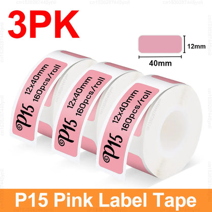 P15 Thermal Label Printer Similar as D11 D110 D101 Marklife P15 Mini Label Maker Handheld Label Machine with Adhesive Label T