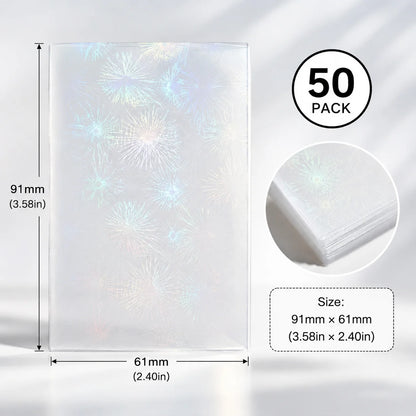 Sharkbang 50pcs/Lot Holo Card Sleeves 61x91mm 20C Macaron Color Kpop Holder For Postcards Films Game Cards Photocard Protecto