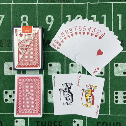 Playing Cards Plastic Baccarat Texas Hold'em Poker 58mm(2.28inch)*88mm(3.46inch) PVC Pokers Board Game Waterproof Wearable Ca