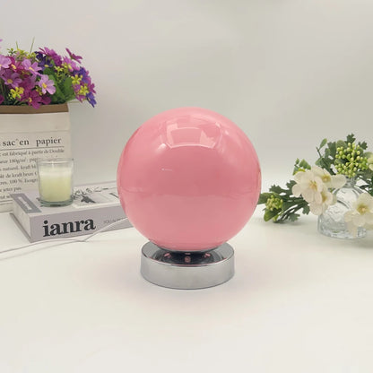 Murano Glass Desk Lamp USB Powered Glass Table Bedside Lamps Vintage Glass Lamp with 3 Color Temperature