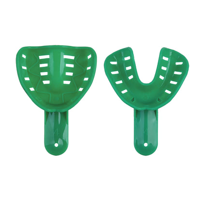 12pcs Dental Impression Trays Dentist Impression Durable Plastic Teeth Holder Lab Dentistry Accessory Tools