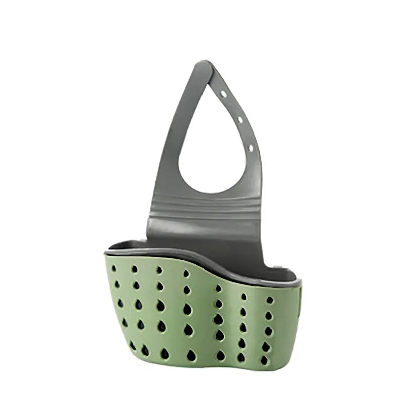 Kitchen Sink Holder Hanging Drain Basket Adjustable Soap Sponge Shelf Organizer Bathroom Faucet Holder Rack Kitchen Accessori