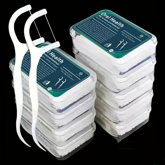 50pcs Dental Floss, Deep Cleaning Dental Floss For Proper Oral Care, Portable Disposable Dental Floss Picks For Travel Daily 