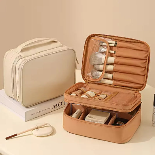 Thickened Oxford Cloth Material, Single or Double Layer, Unisex, Fashionable Toiletry and Makeup Bag, Suitable for Travel, Va