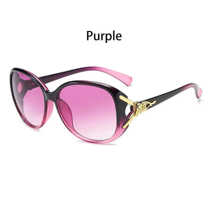 Sunglasses for Women Men Classic Retro Vintage Oversized Eyewear Fashion Shades Round Faced Driving Glasses - purple-A
