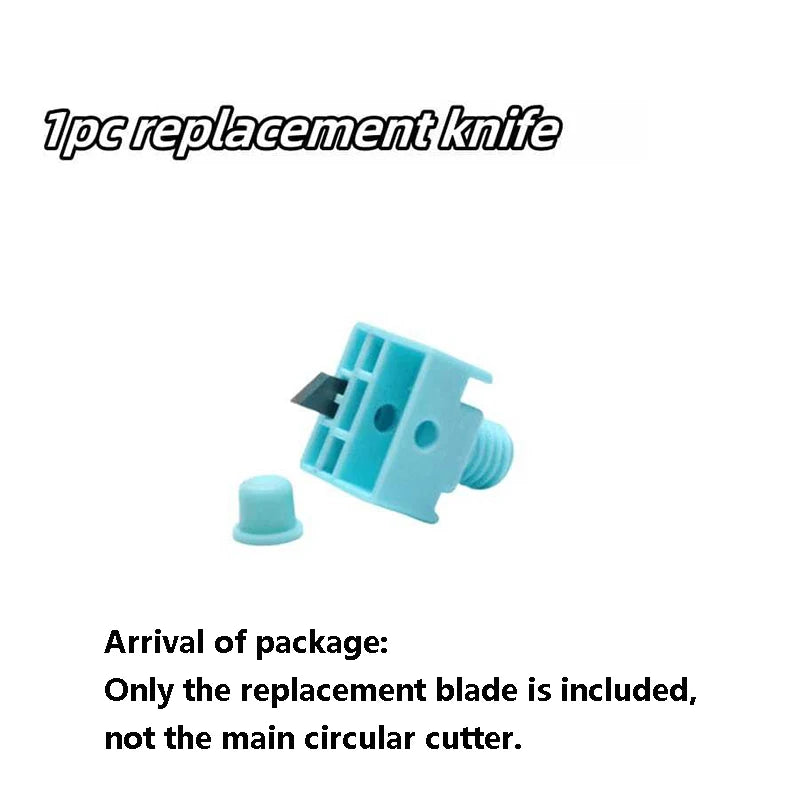 360° Adjustable Circle Cutter & Replacement Blade - Precision Scrapbooking Tool for Perfect Circular Paper Cuts - 1 replaceme
