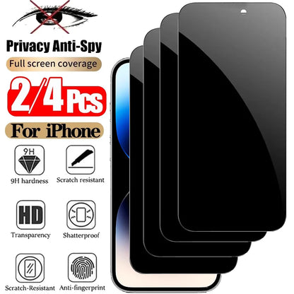 Privacy Screen Protector For iPhone 18 17 Pro Max Anti-Spy Glass For iPhone 16 15 14 13 12 11 Pro Max Privacy Film iPhone 17 