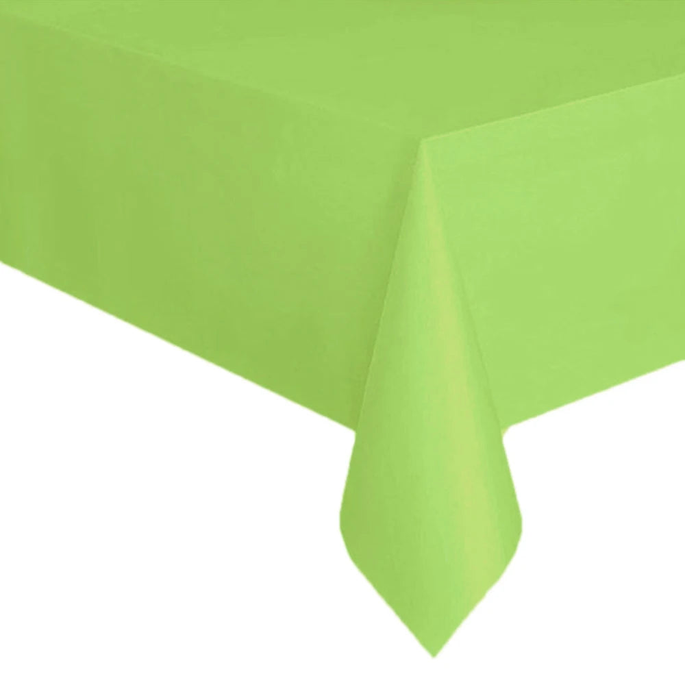 Disposable Tablecloth White Black Pink Gold Table Cover Plastic Birthday Wedding Table Cloth Party Dining Table Decoration Fa