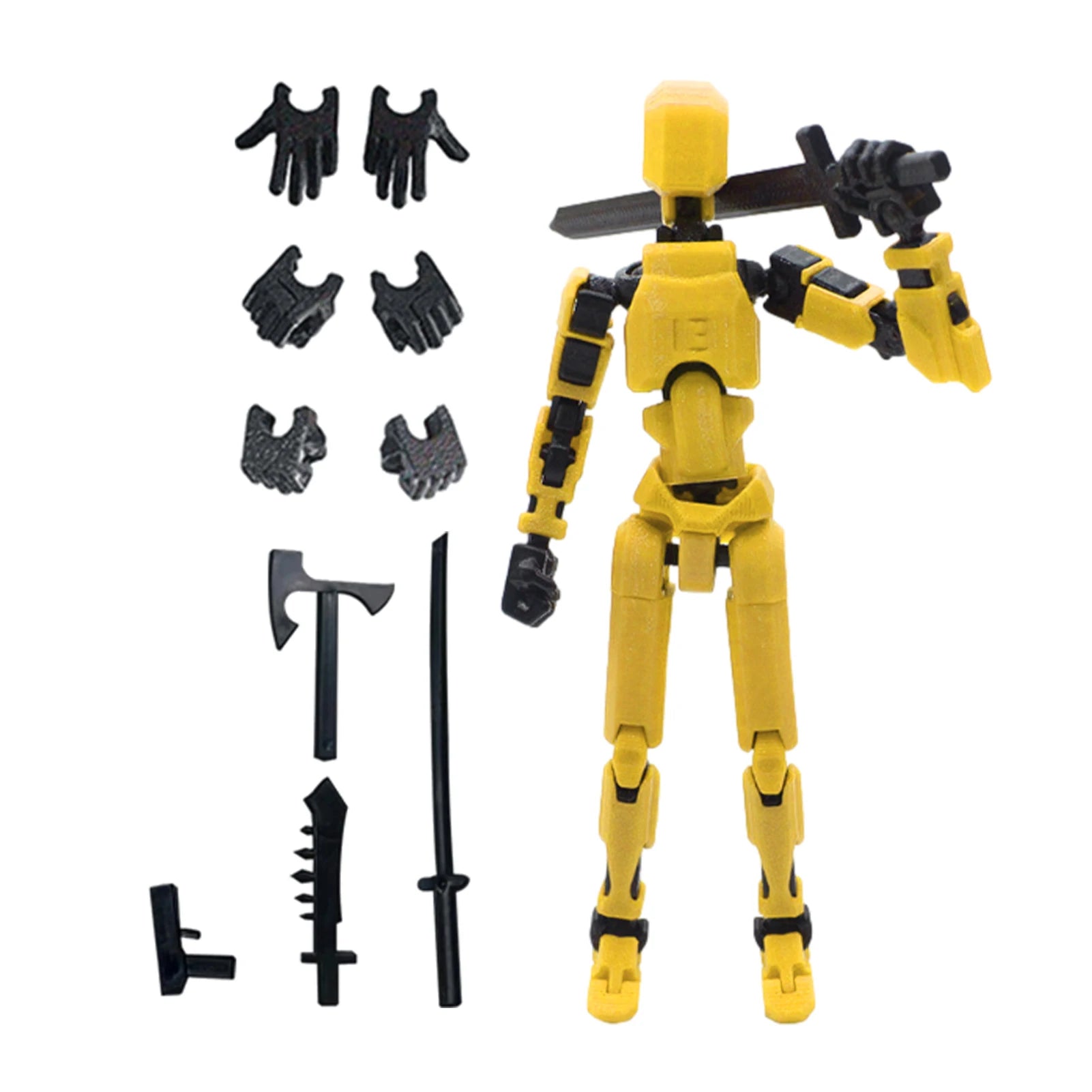 1PCS 13 Joints Figure Articulate Movable Dummy Doll Diy Assembly Toy 3D Printed Action Figure Stop Motion Animation Dummy - h