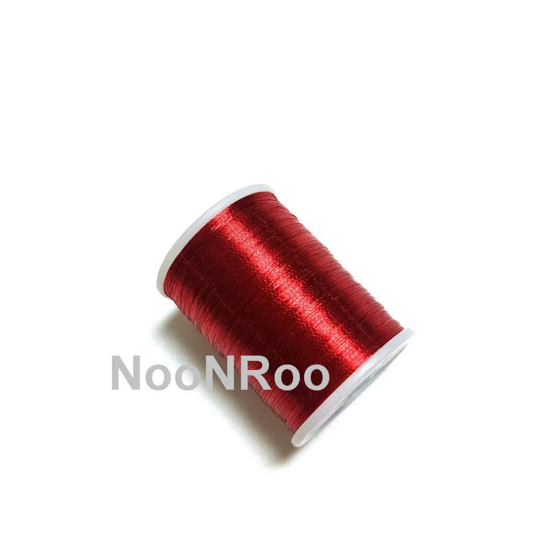 MetallicThread 230m/Spool 142YDS Fishing Rod Guide Wrapping Thread Repair Component DIY Rod Building NooNRoo 1PCS - Red