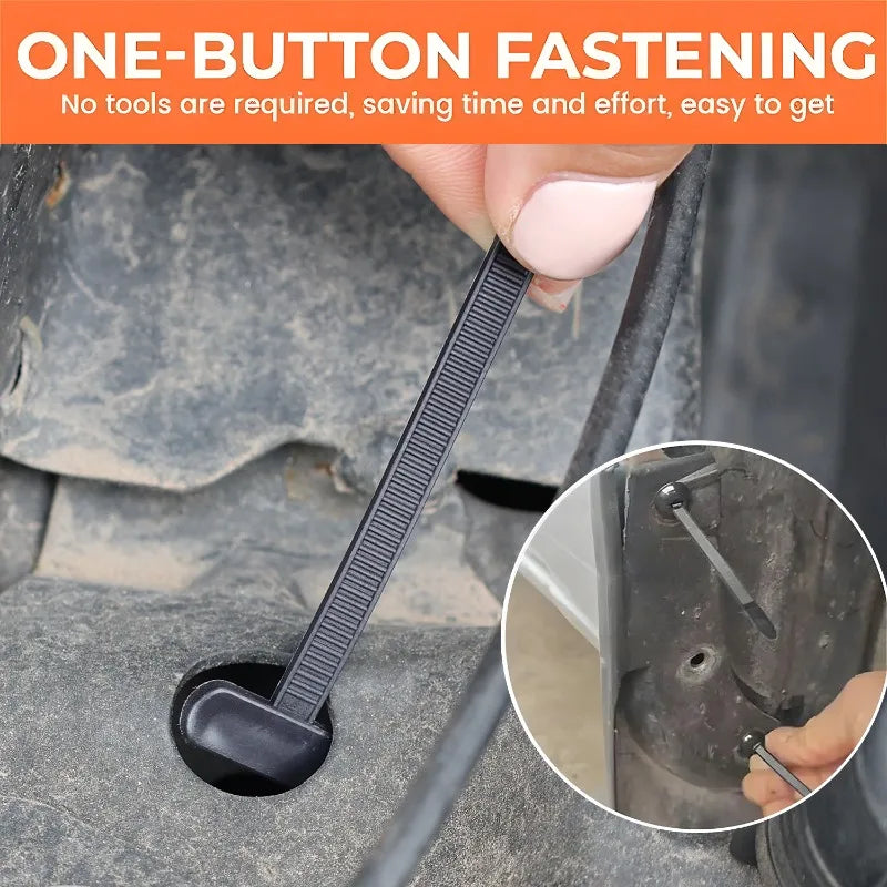 Nylon Cable Tie Buckle Heavy Duty Zip Ties with Pin Button Universal Self-locking Zip Ties Tool Car Daily Repair Fastening St
