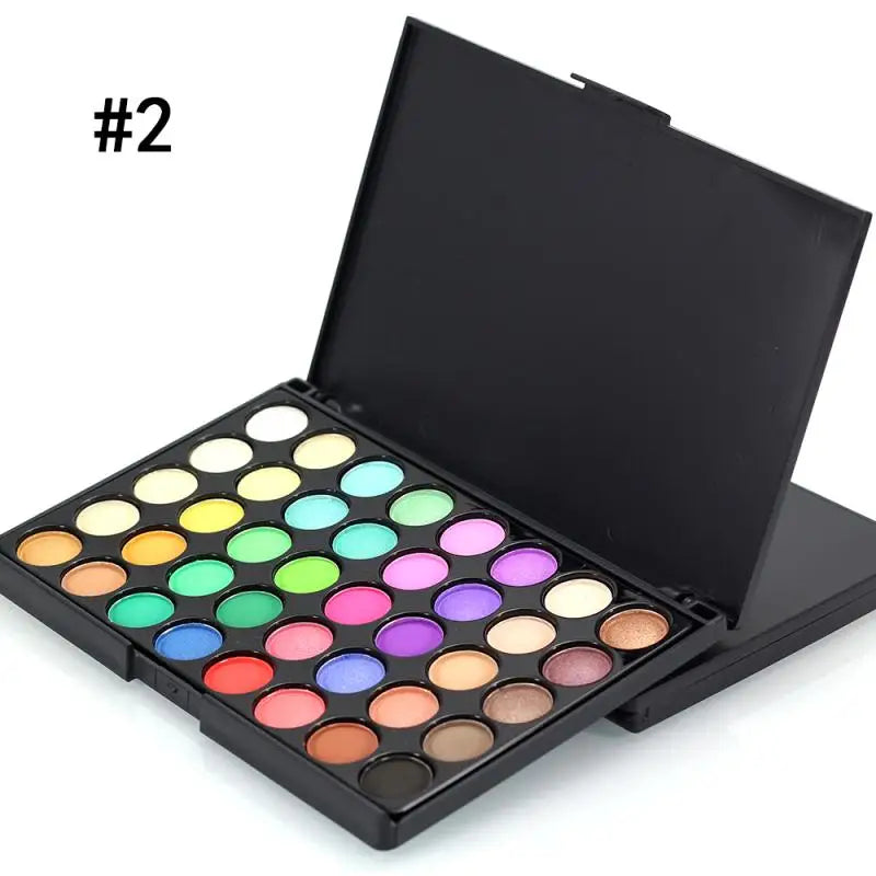 40/74/78 Colors Glitter Eyeshadow Palette Matte Waterproof Long Lasting Pressed Powder Cosmetics Kit Fashion Women MakeUp Too