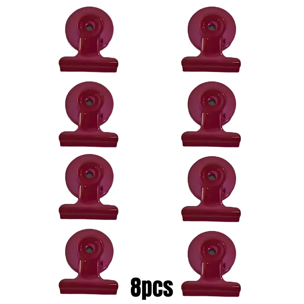 4/16pcs Magnetic Clips Heavy Duty Refrigerator Whiteboard Space-Saving Clip Set for Kitchen Office Photo Displays Holder Deco