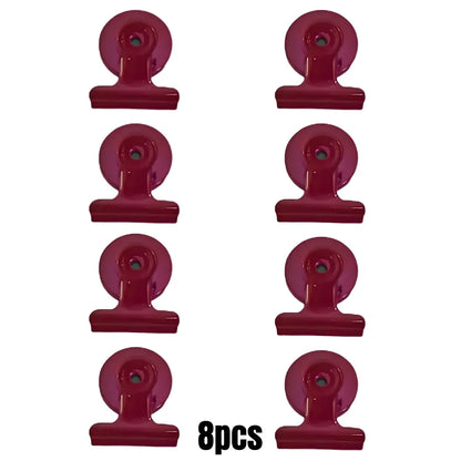 4/16pcs Magnetic Clips Heavy Duty Refrigerator Whiteboard Space-Saving Clip Set for Kitchen Office Photo Displays Holder Deco