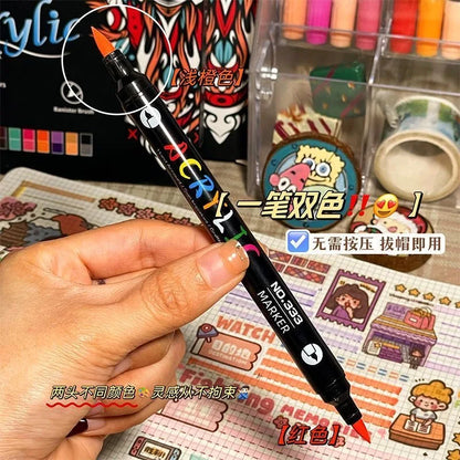 24 Medium Square Nail Pink French Cute Cartoon Cat White Love Camellia Nail Patch Jelly Powder Bow Wear Nail Set