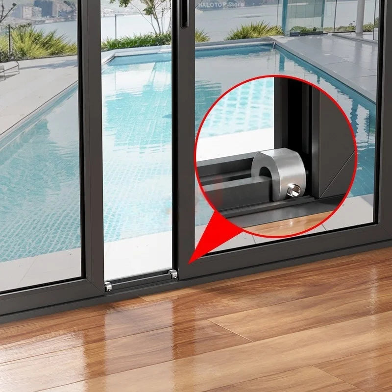 New 3/5/10pcs Aluminum Alloy Window Lock Stopper Sliding Door Window Limiter Sliding Sash Stopper Anti-theft Child Safety Loc