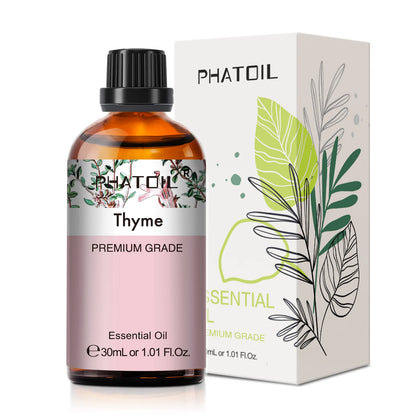 PHATOIL 1PCS Aromatherapy Essential Oil 30ml Lemon Eucalyptus Lavender Bergamot Jasmine Juniper Rose Vanilla Aroma Essential 