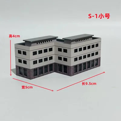 Architecture 1:300 ABS Building Scene Plastic Assembly Model Train Layout Design Materials - 17