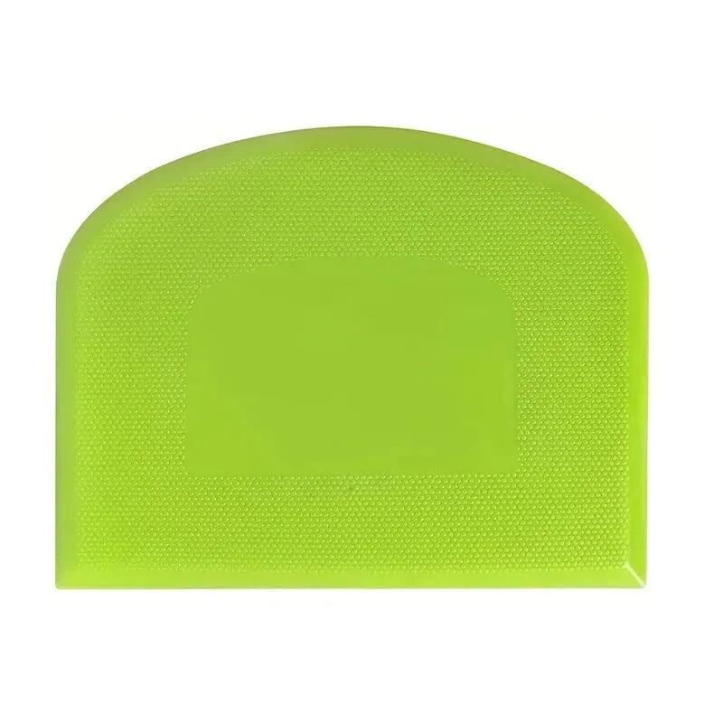 1pc Plastic Cake Cream Spatula, Dough Knife, Butter Scraper With Plain Smooth Edge, Baking Tools - Green