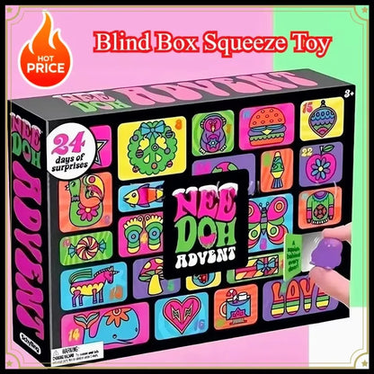 2026 NeeDoh Advent Calendar Gift for Children 24 Day 3D PVC Dolls Countdown Christmas 2026 New Year Surprise Gifts