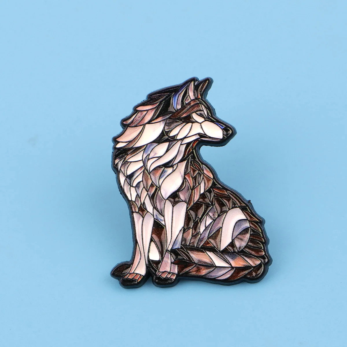 Cool Wolf Enamel Pin Forest Animal Lapel Pin Badge Pins Hats Clothes Backpacks Decoration Jewelry Accessories Gifts for Frien