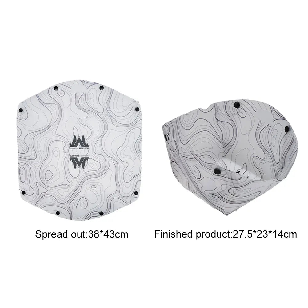 Outdoor Lightweight Folding Tableware Portable Bowl Plates Coffee Filter Funnel Cup Heatproof Food-Grade Tableware Easy to Cl