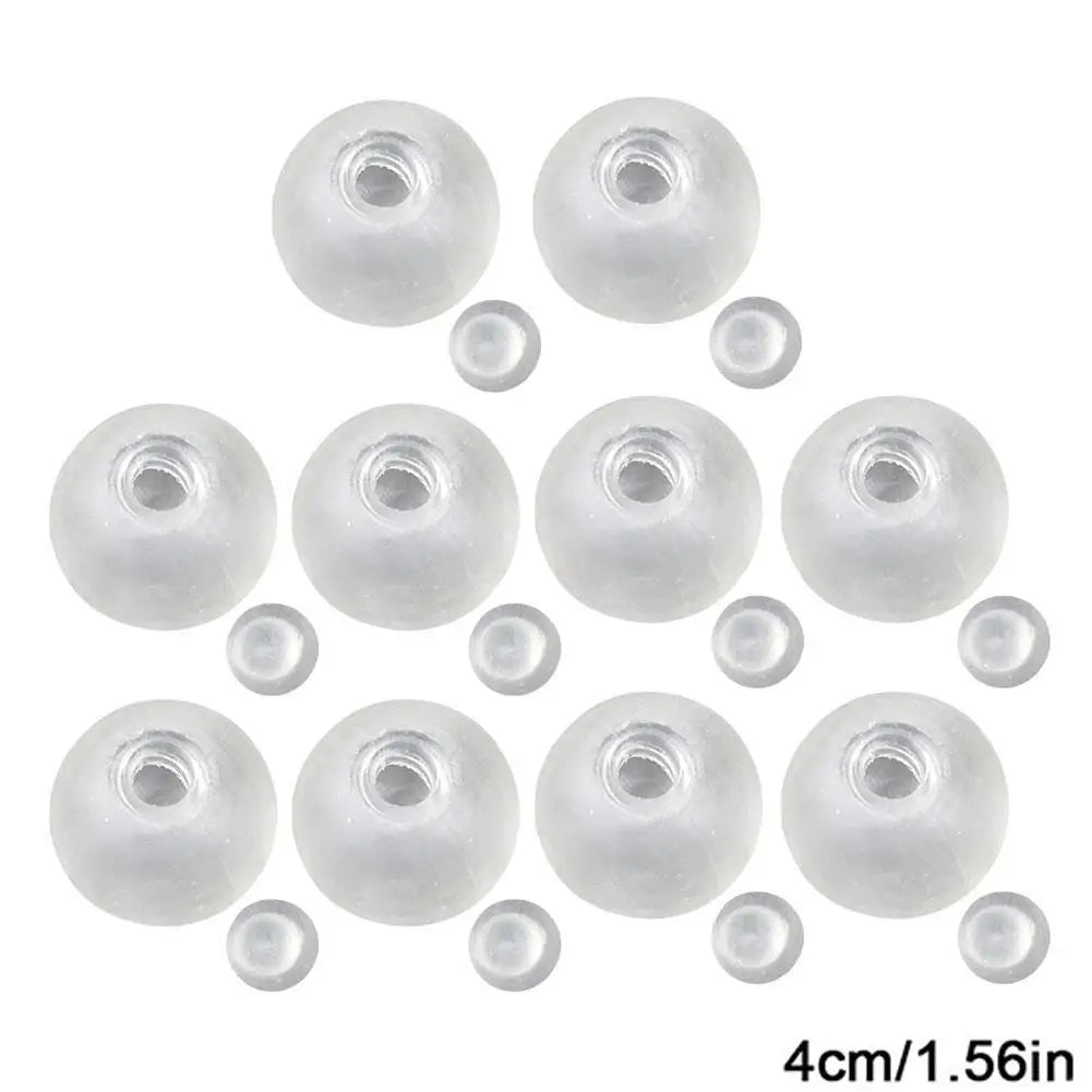 10PCs Sphere Jewelry TRP Casting Molds Tools DIY Empty Ball Skin Handmade Ball Decompression Slow Rebound Toy