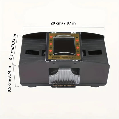 Automatic Poker Card Shuffler Board Games Battery Operated Playing Cards for Shuffle 2 Deck Automatic Hand Crank Home Card Ga