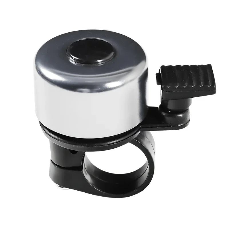 Bicycle Bell Alloy Mountain Road Bike Horn Sound Alarm For Safety Cycling Handlebar Bicycle Call Accessories - silver