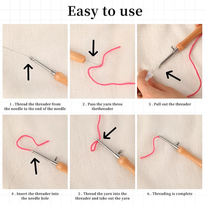 Needle Felting Tools Punch Needles Tool Embroidery Knitting Supplies Wool Felt Cross Beginners