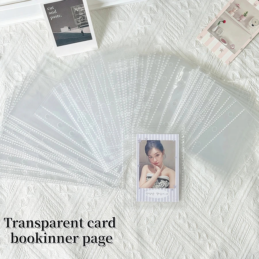 10/20/30/50P/Bag M5/A6/A7 Transparent Loose-Leaf Pages, Plastic Protective Covers, Portable Sticker Books, Loose-Leaf Binders