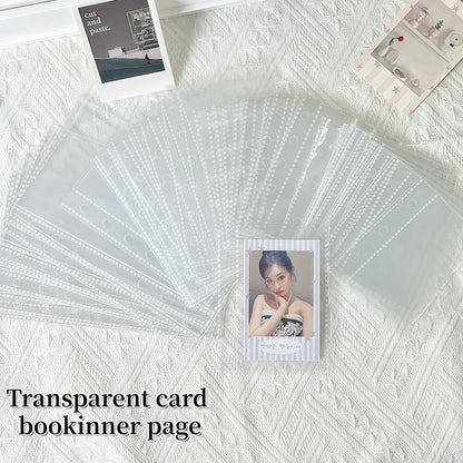 10/20/30/50P/Bag M5/A6/A7 Transparent Loose-Leaf Pages, Plastic Protective Covers, Portable Sticker Books, Loose-Leaf Binders