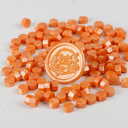 200 Pcs Wax Print Beads Wax Seal for Stamps Wax Lacquer for Seals Retro Sealing Gold Wedding Birthday Lacre for Card Making -