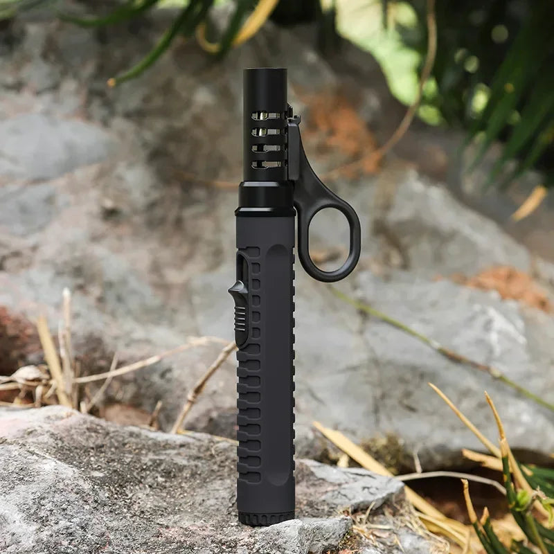 1300° Outdoor Camping Ignition Portable Lighting Gun Stove Accessories Camping Barbecue Flamethrower Inflatable Igniter - as 