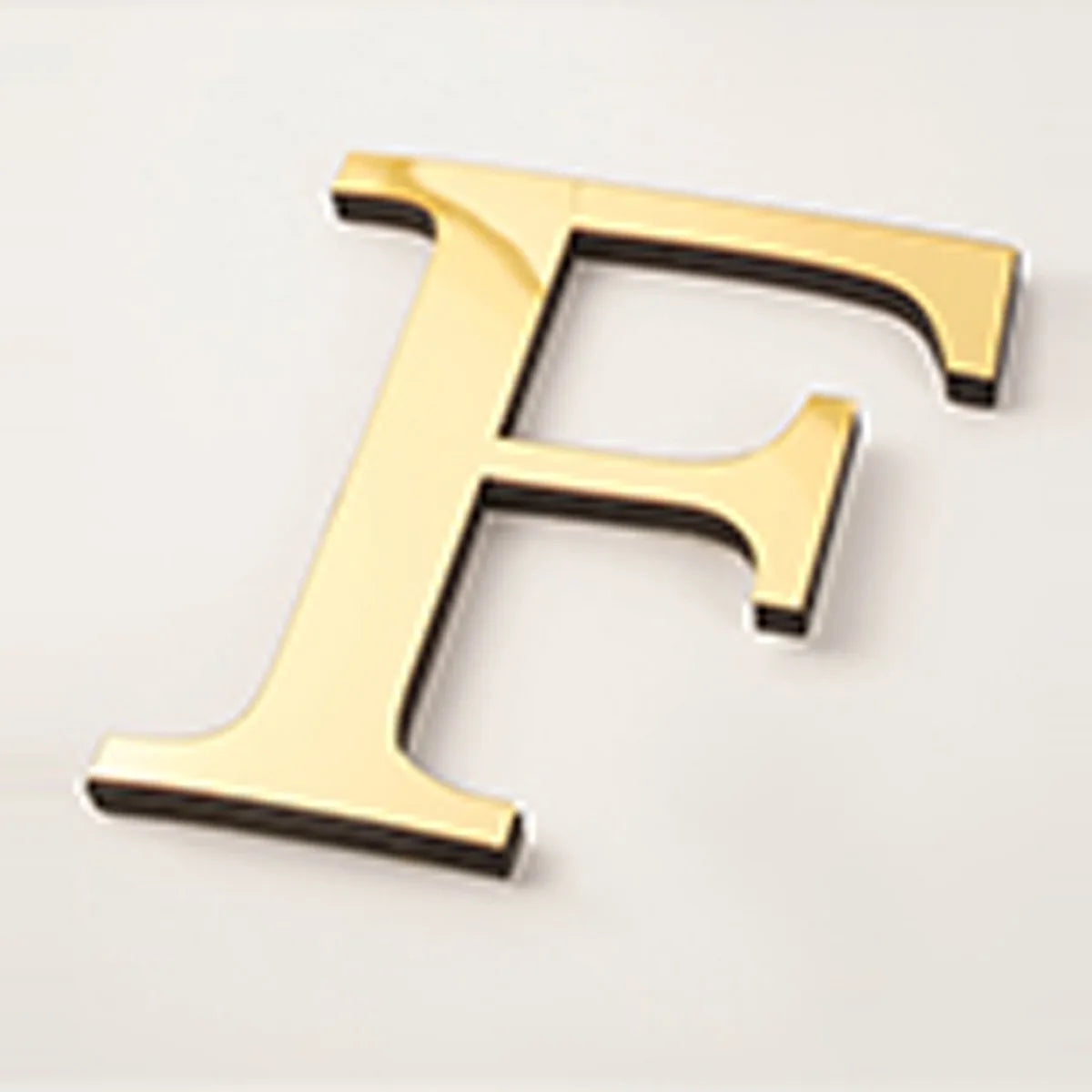 20cm Gold Acrylic Mirror English Letters Wall Stickers Birthday Decoration Festival Party Wedding Decor Self-adhesive Art Mur