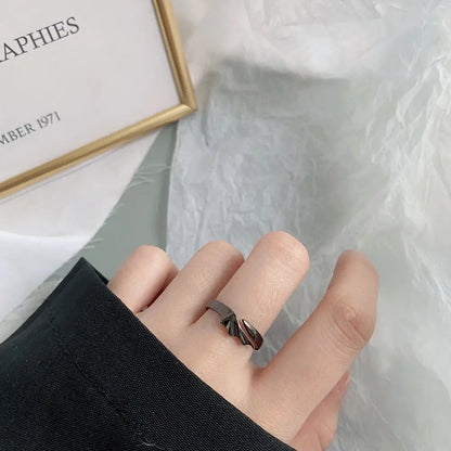 Retro Angel Demon Wings Open Ring for Women Couples Punk Gothic Adjustable Finger Jewelry Accessories Hip Hop Gifts - 991229