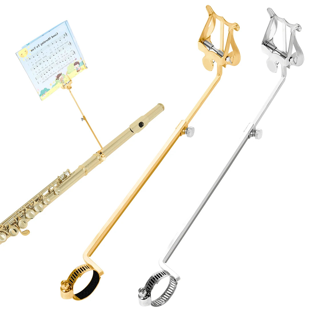 Music Stand Clarinet /Trumpet /Flute /Alto Saxophone Portable Marching Sheet Music Stands Musical Instruments Accessories