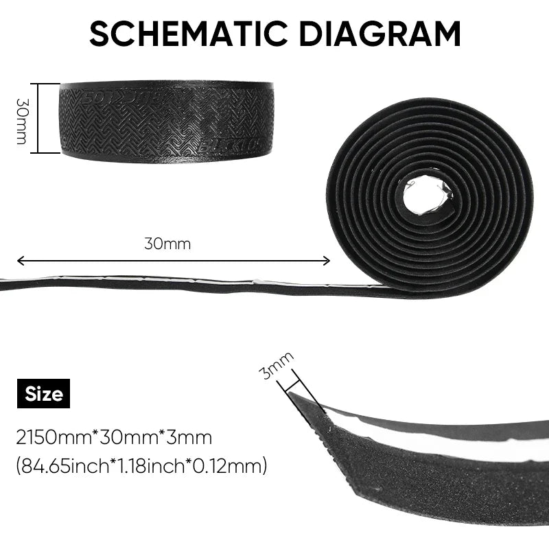 BUCKLOS Bicycle Handlebar Tapes Road Bicycle Handlebar Tape Anti-slip Waterproof Cycling Bar Wrap Road Bike Accessories