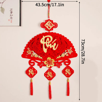 Vietnamese Spring Festival Decorations Paper Flowers Hanging Ornament 2026 New Year Home Decoraitons Room Wall Decor - S3