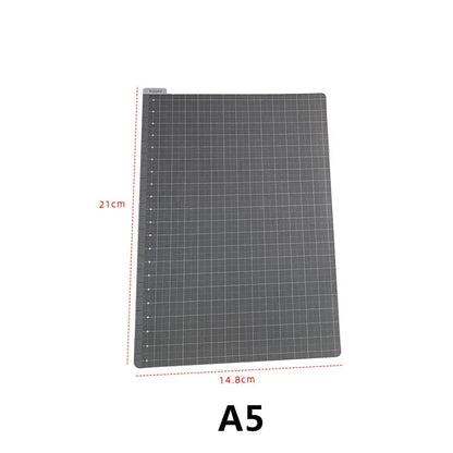 A5 A6 Writing Mat Board Based Plate Ruler for Midori Hobo Notebook Journal Planner School Office Supplies Stationery - A5 Gra