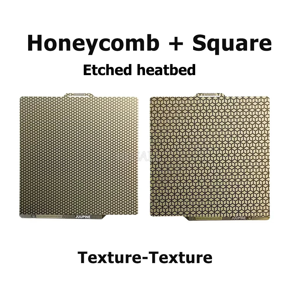 3D Printer Build Plate for Bambu Lab P2S X1 X1C P1P P1S A1 3D Printer Accessories PET Carbon Fiber Diamond PEI Texture Heatbe