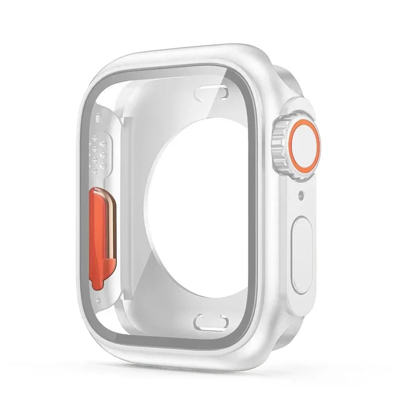 Tempered Glass+Cover For Apple Watch case 46mm 42mm 45mm 44mm 41mm 40mm Screen bumper Protector for iwatch serie 10 9 8 7 6 S
